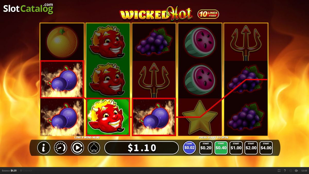 Wicked mad hot casino game
